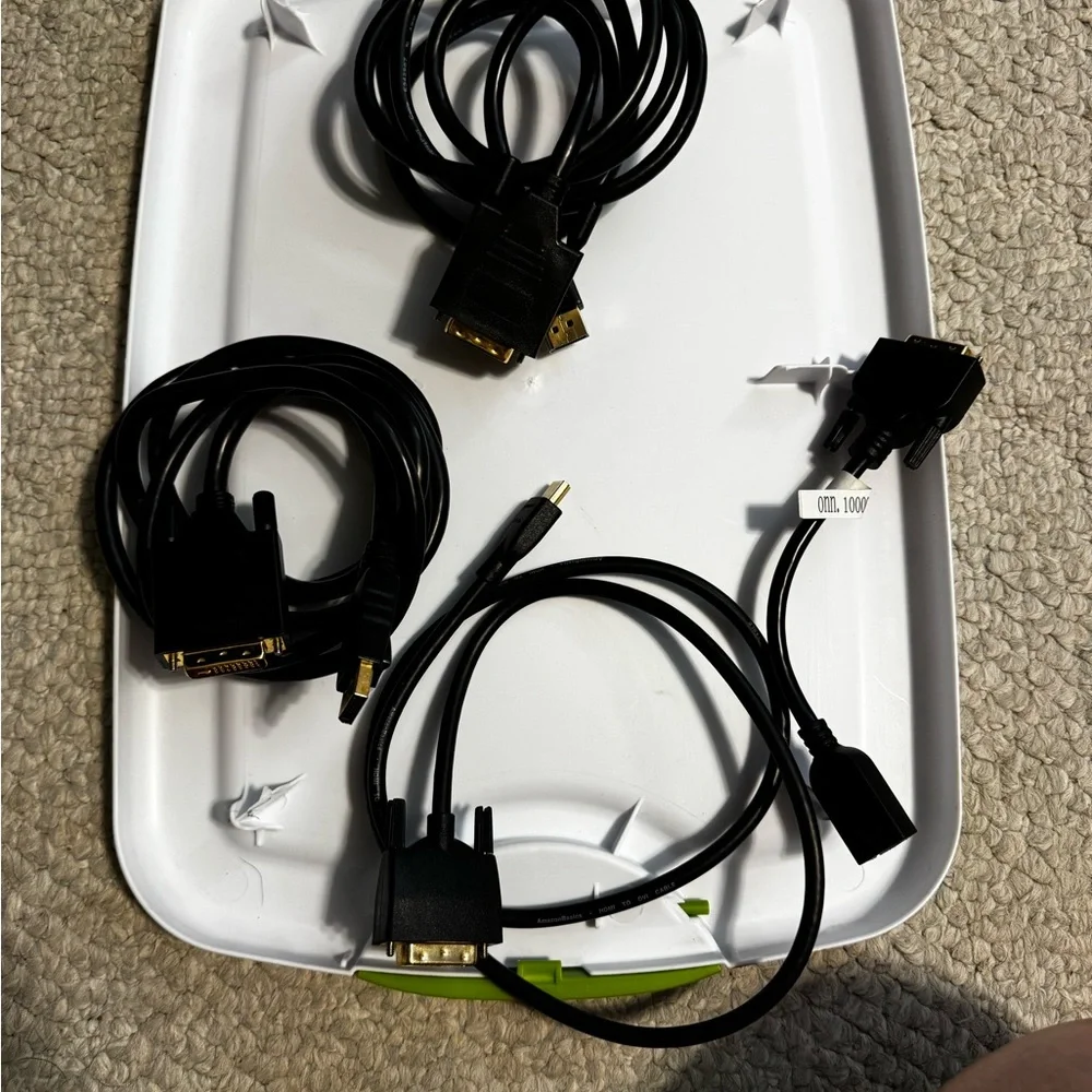 Premium Black DisplayPort to DVI Cable Set
